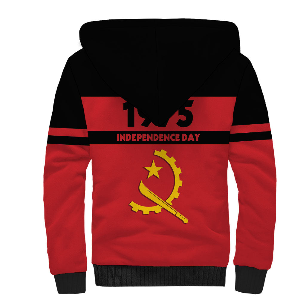 Angola Independence Day 1975 Sherpa Hoodie