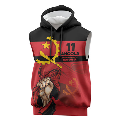 Angola Independence Day 1975 Sleeveless Hoodie