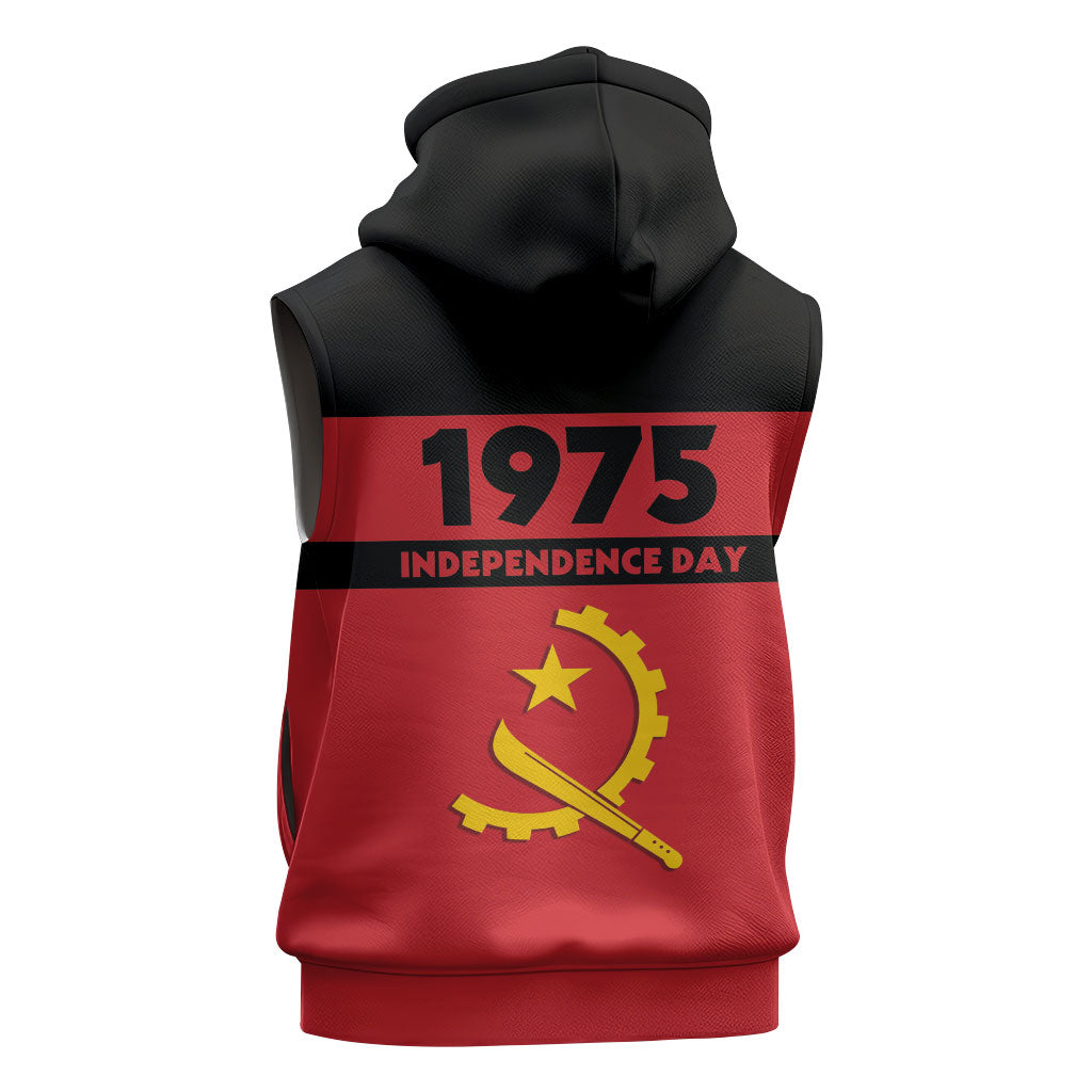 Angola Independence Day 1975 Sleeveless Hoodie