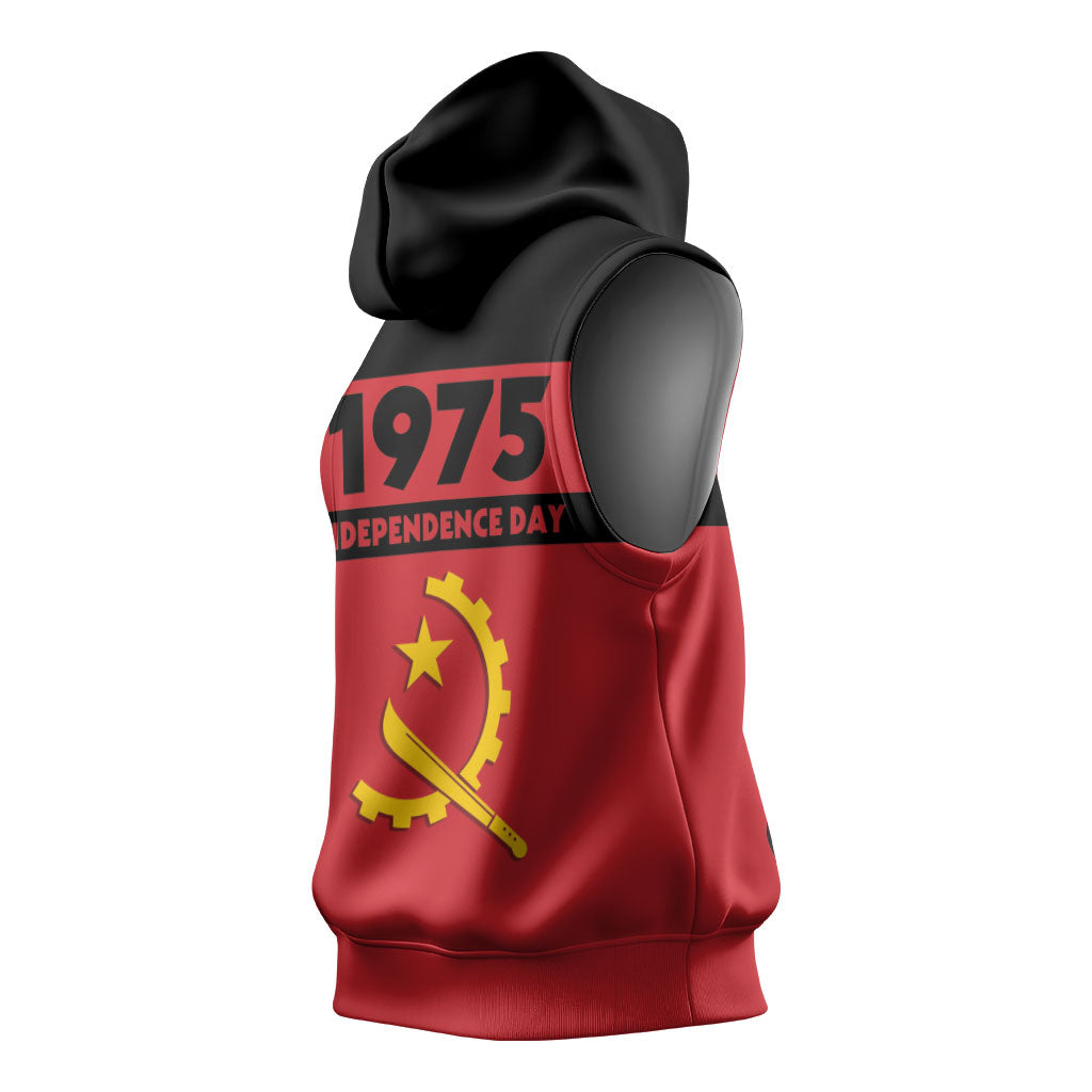 Angola Independence Day 1975 Sleeveless Hoodie