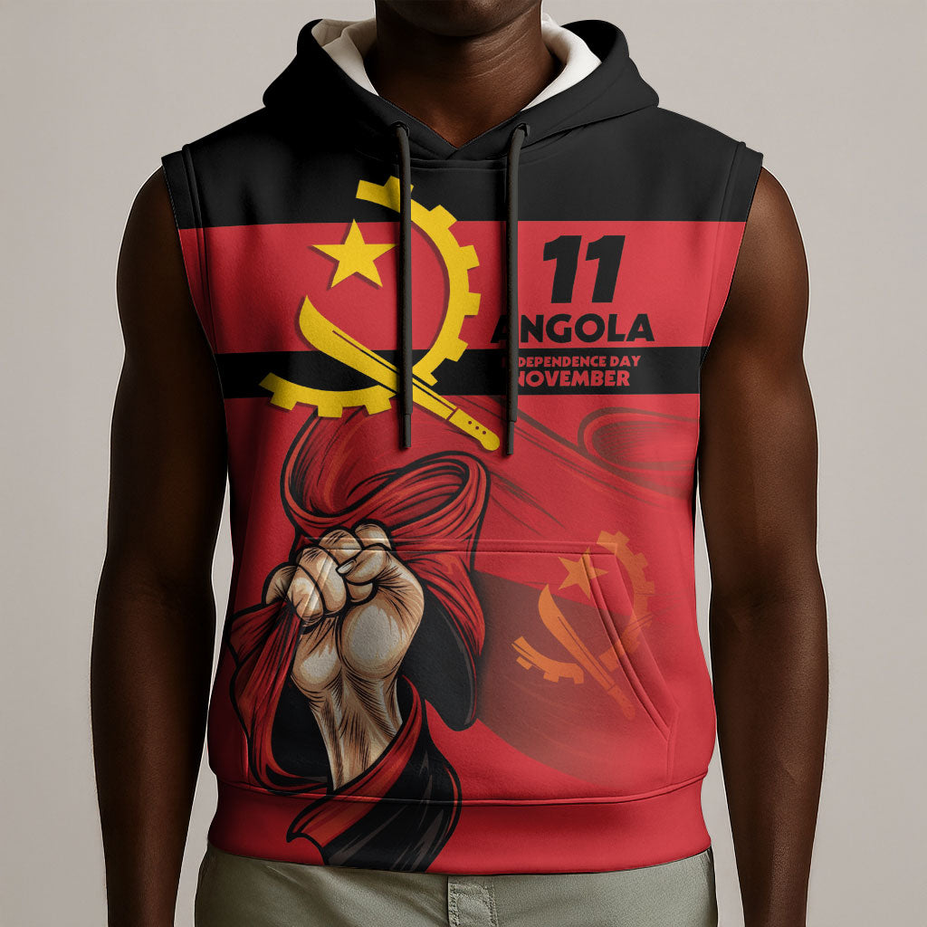 Angola Independence Day 1975 Sleeveless Hoodie