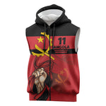 Angola Independence Day 1975 Sleeveless Zip Hoodie