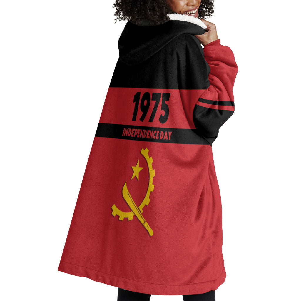 Angola Independence Day 1975 Wearable Blanket Hoodie