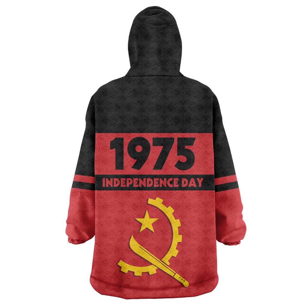 Angola Independence Day 1975 Wearable Blanket Hoodie