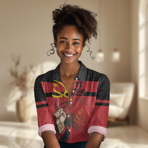 Angola Independence Day 1975 Women Casual Shirt