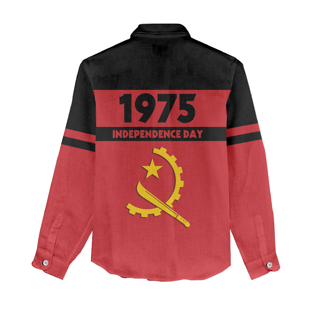 Angola Independence Day 1975 Women Casual Shirt