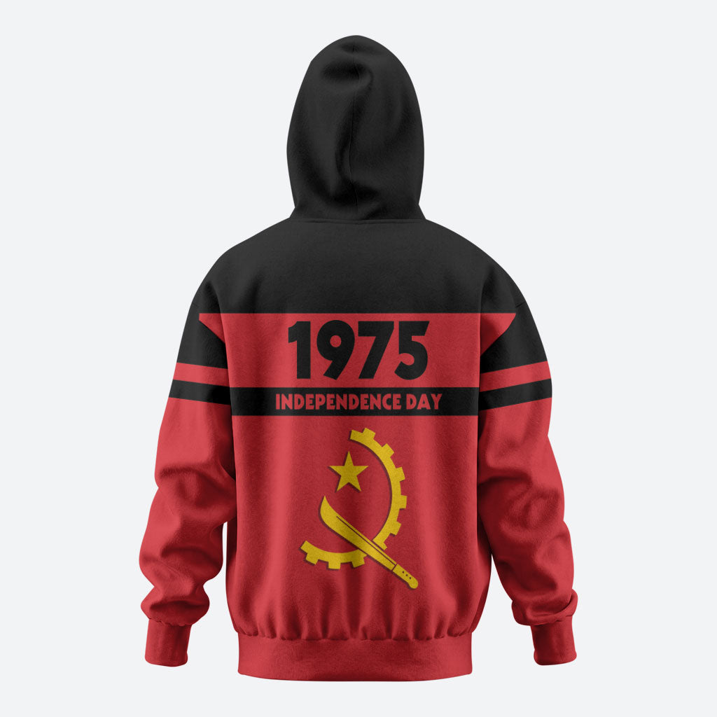 Angola Independence Day 1975 Zip Hoodie