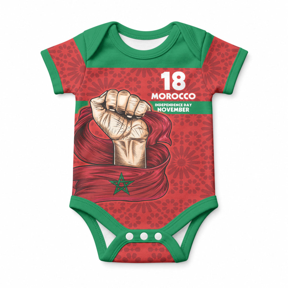 Morocco Independence Day 1956 Baby Onesie