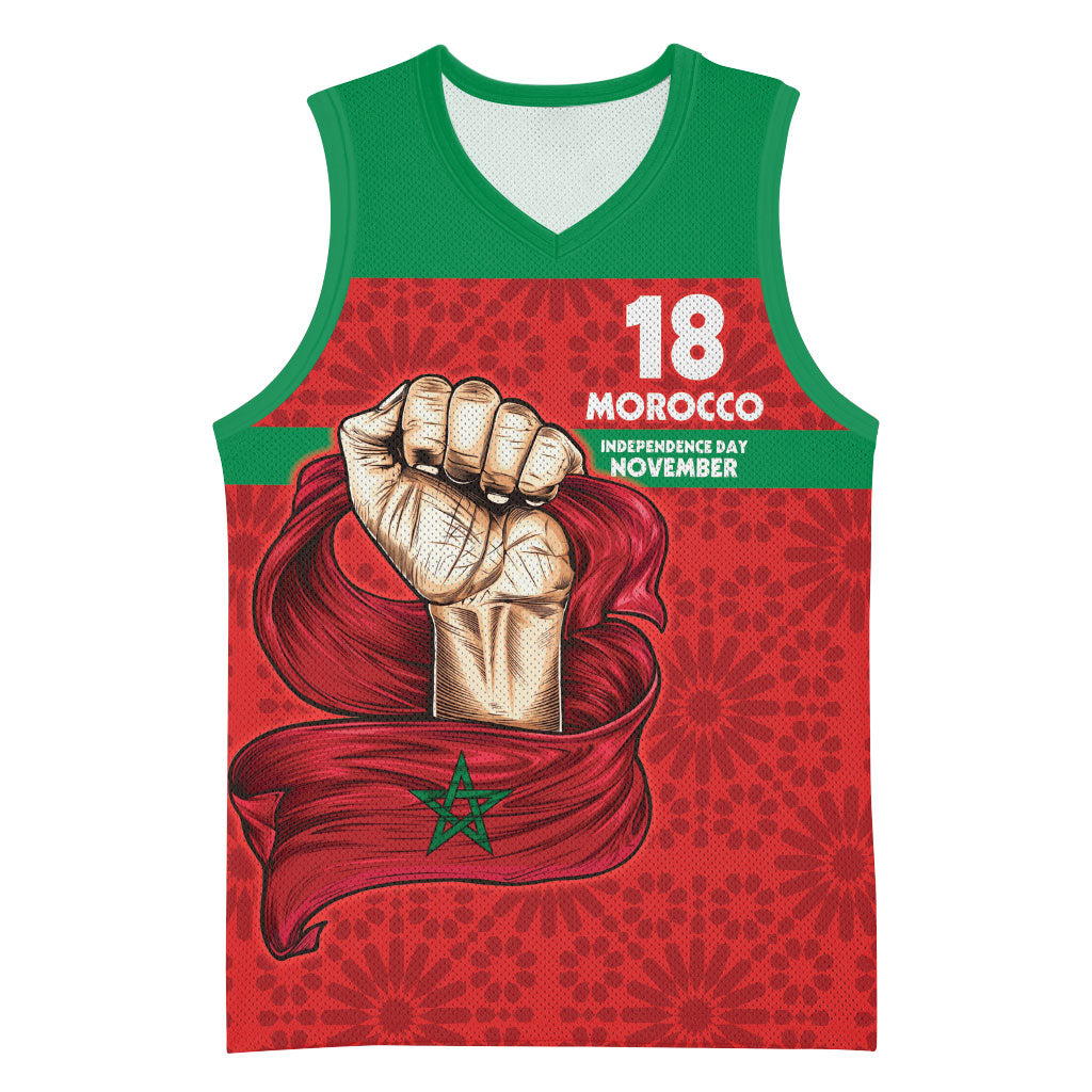 Morocco Independence Day 1956 Basketball Jersey