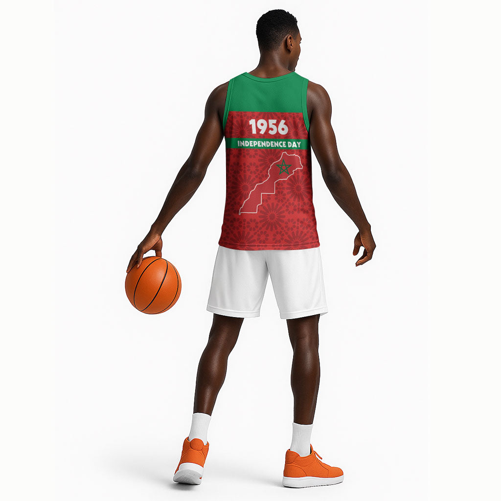 Morocco Independence Day 1956 Basketball Jersey