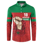 Morocco Independence Day 1956 Button Sweatshirt
