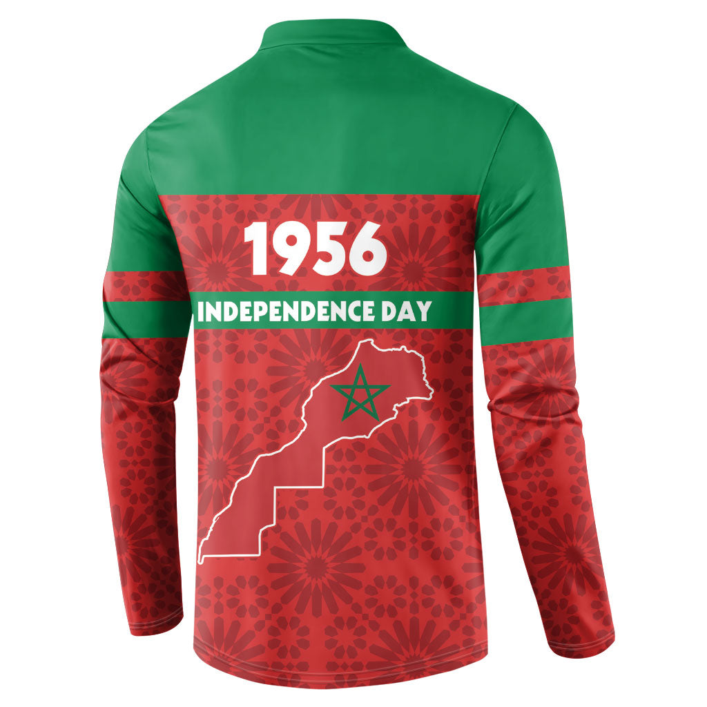 Morocco Independence Day 1956 Button Sweatshirt