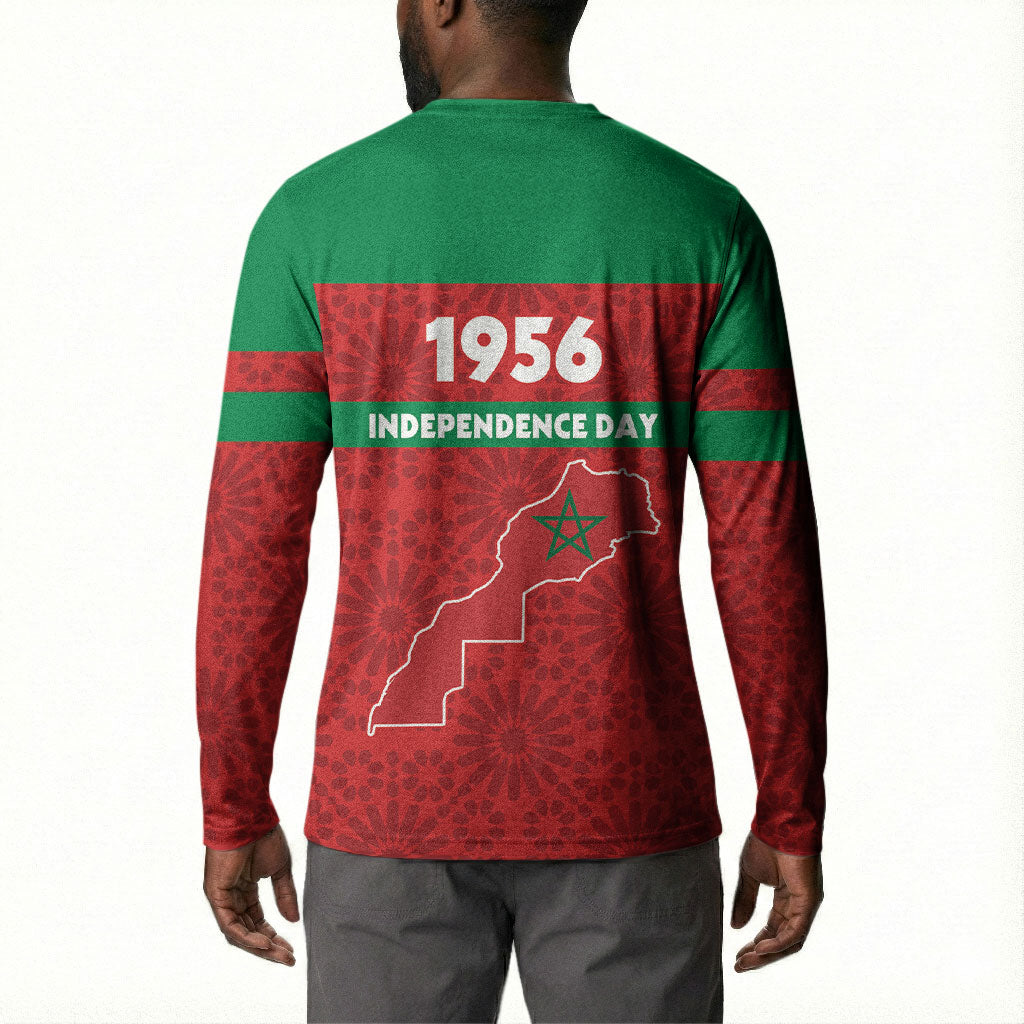Morocco Independence Day 1956 Button Sweatshirt