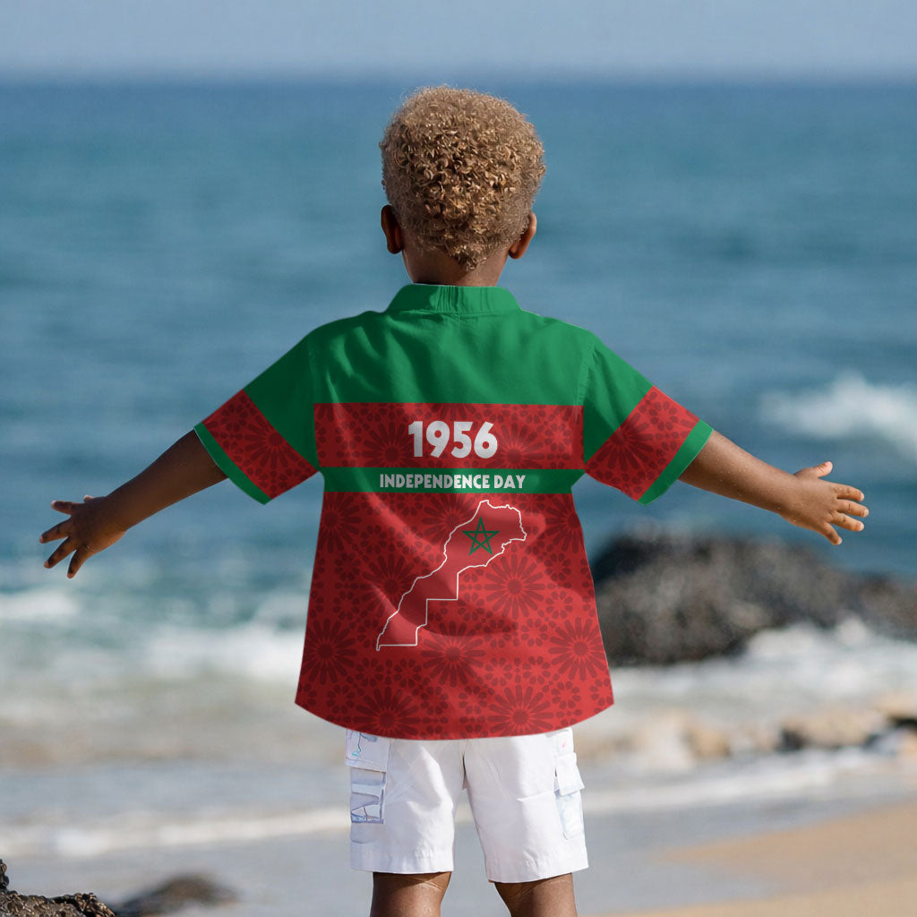 Morocco Independence Day 1956 Kid Hawaiian Shirt