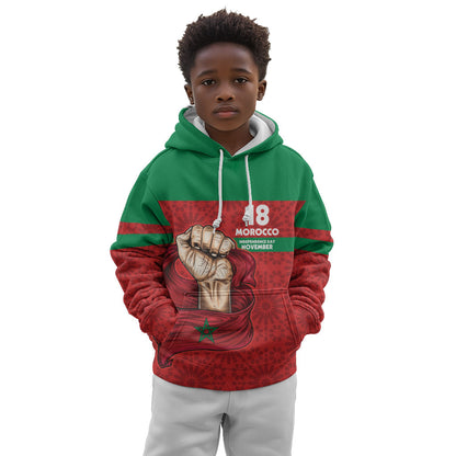 Morocco Independence Day 1956 Kid Hoodie