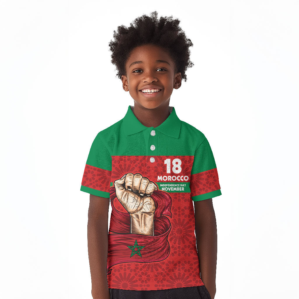 Morocco Independence Day 1956 Kid Polo Shirt