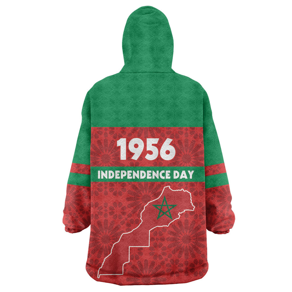 Morocco Independence Day 1956 Kid Wearable Blanket Hoodie