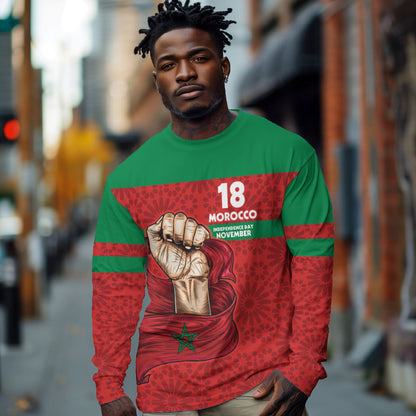 Morocco Independence Day 1956 Long Sleeve Shirt