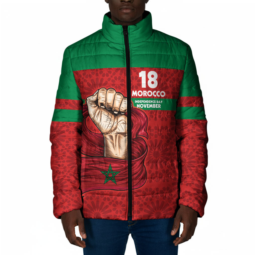 Morocco Independence Day 1956 Padded Jacket