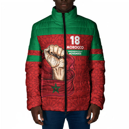 Morocco Independence Day 1956 Padded Jacket