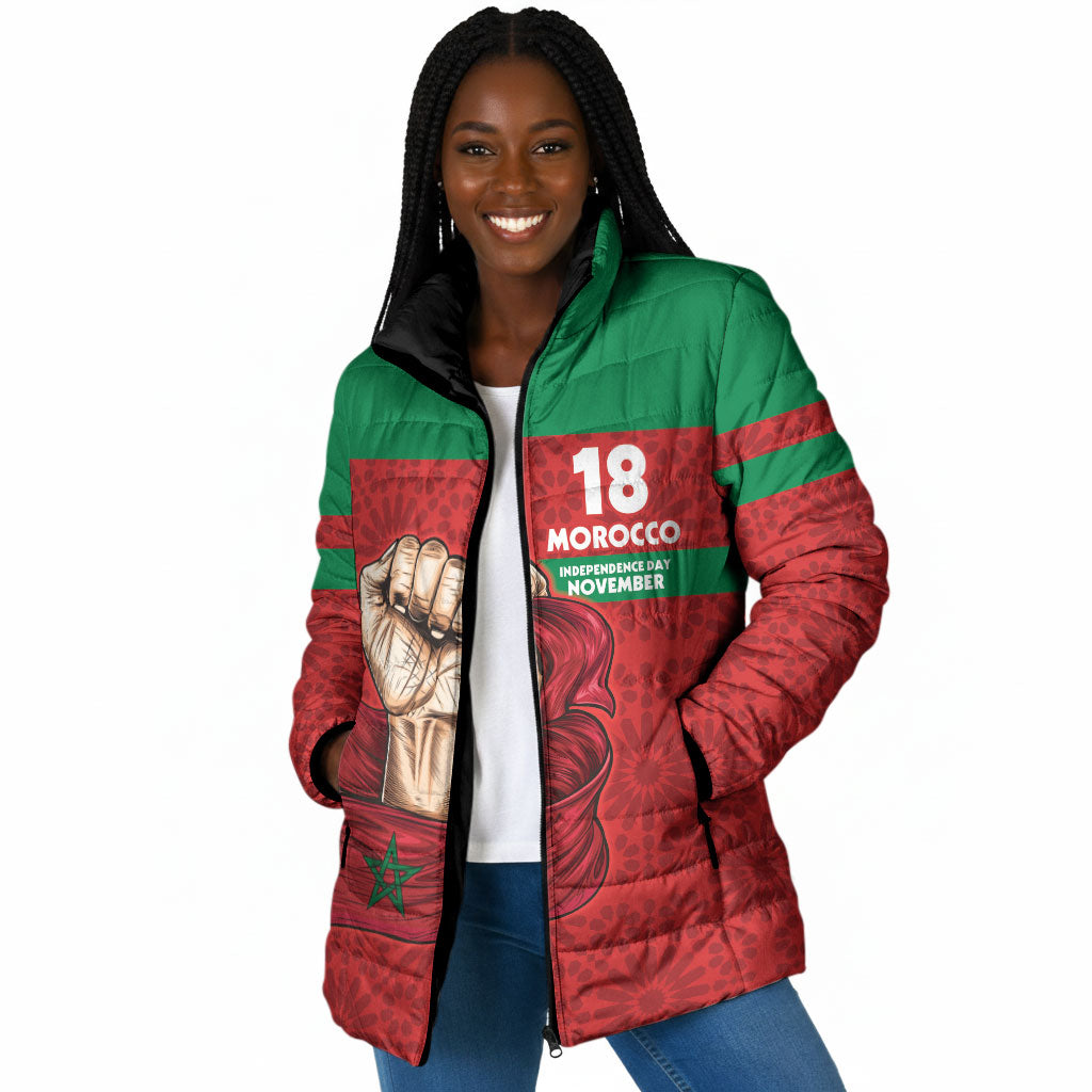 Morocco Independence Day 1956 Padded Jacket