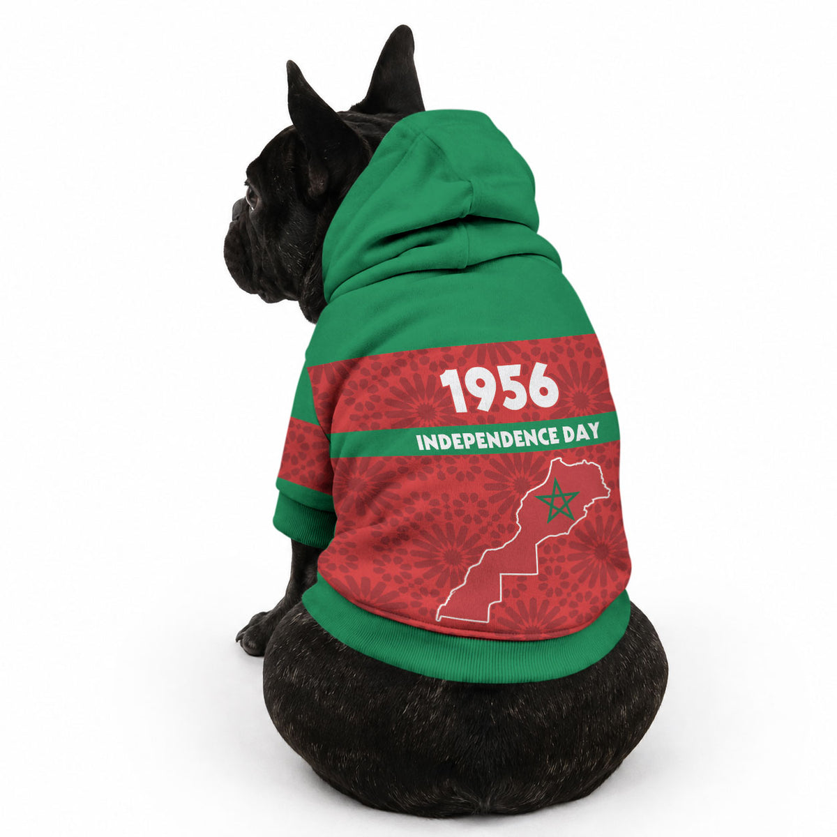 Morocco Independence Day 1956 Pet Hoodie