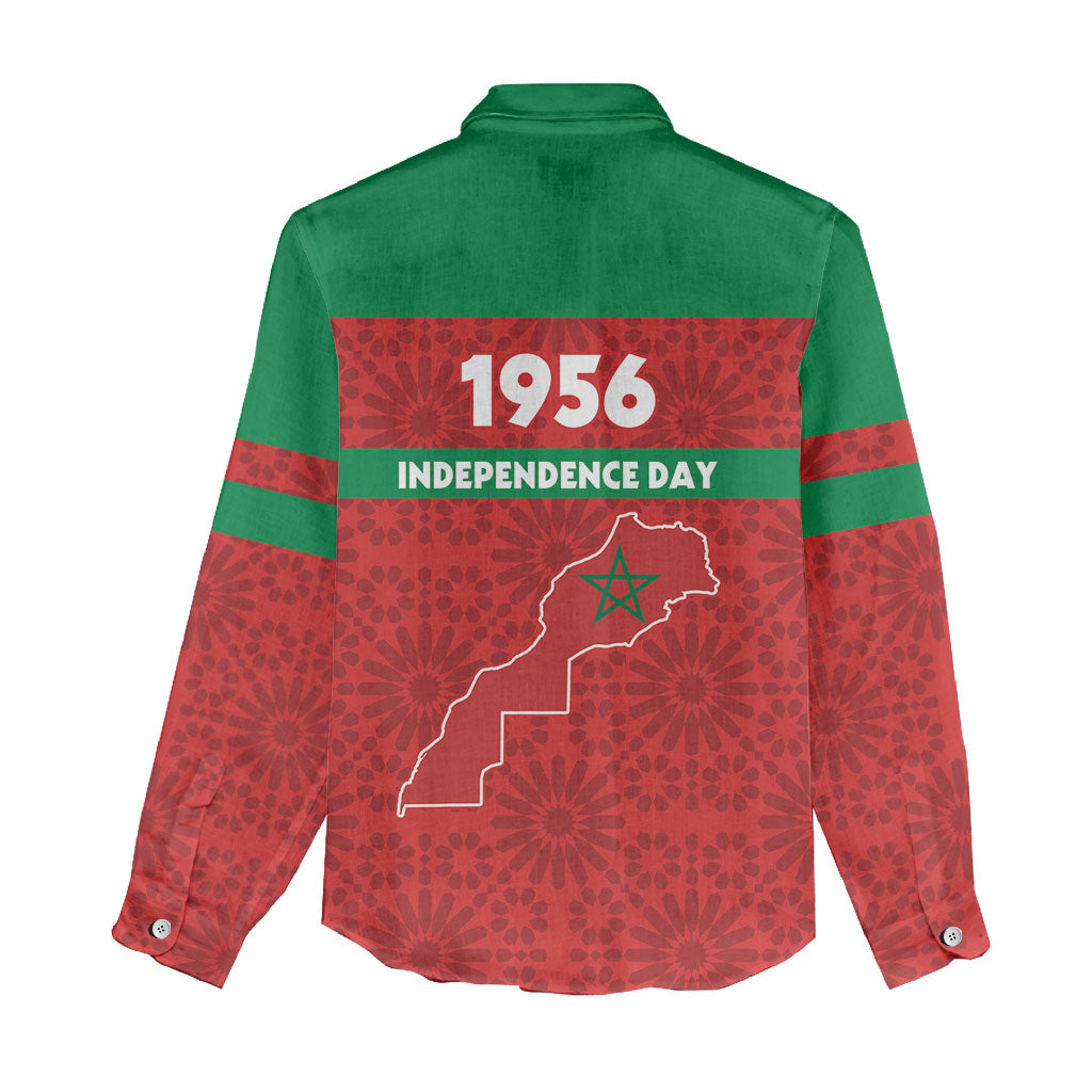 Morocco Independence Day 1956 Women Casual Shirt