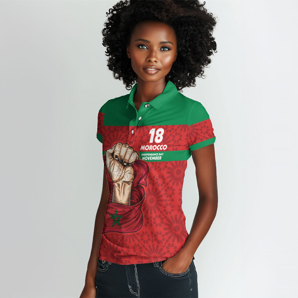 Morocco Independence Day 1956 Women Polo Shirt