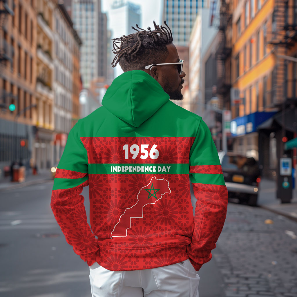 Morocco Independence Day 1956 Zip Hoodie