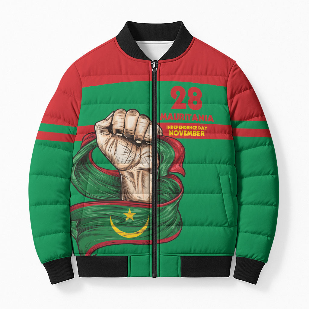 Mauritania Independence Day 1960 Bomber Puffer Jacket