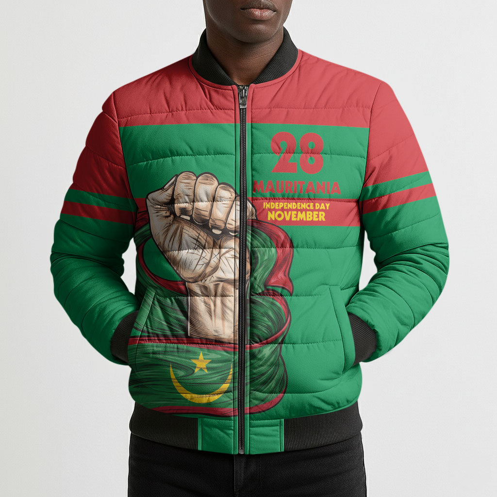 Mauritania Independence Day 1960 Bomber Puffer Jacket