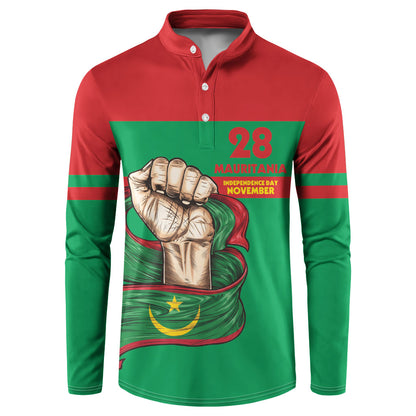 Mauritania Independence Day 1960 Button Sweatshirt