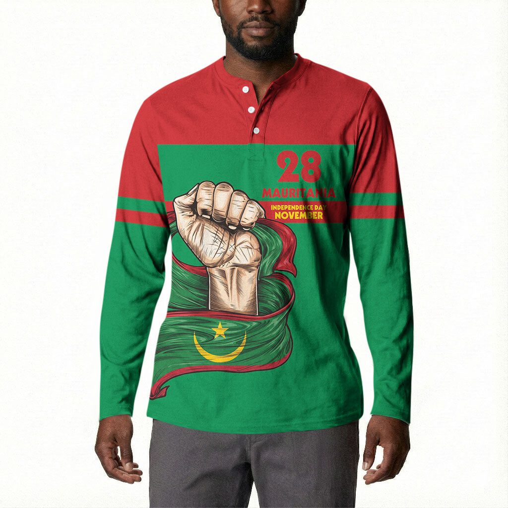 Mauritania Independence Day 1960 Button Sweatshirt