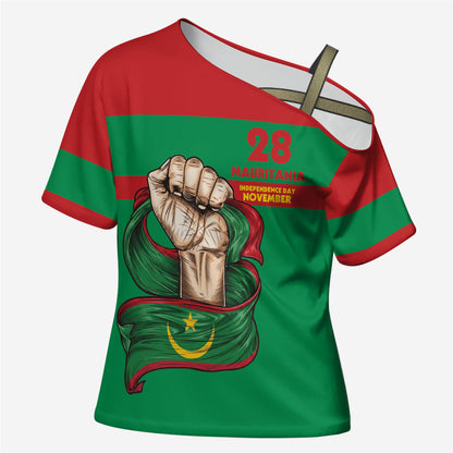 Mauritania Independence Day 1960 Cross Shoulder Shirt