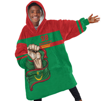 Mauritania Independence Day 1960 Kid Wearable Blanket Hoodie