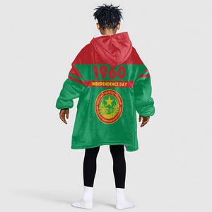 Mauritania Independence Day 1960 Kid Wearable Blanket Hoodie