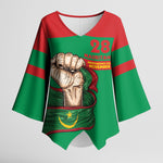 Mauritania Independence Day 1960 Kimono Sleeve Blouse