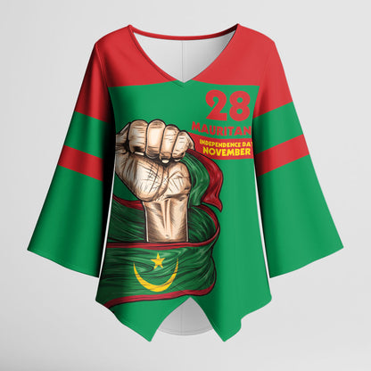 Mauritania Independence Day 1960 Kimono Sleeve Blouse