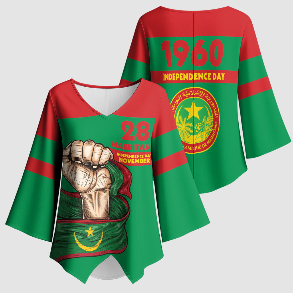 Mauritania Independence Day 1960 Kimono Sleeve Blouse