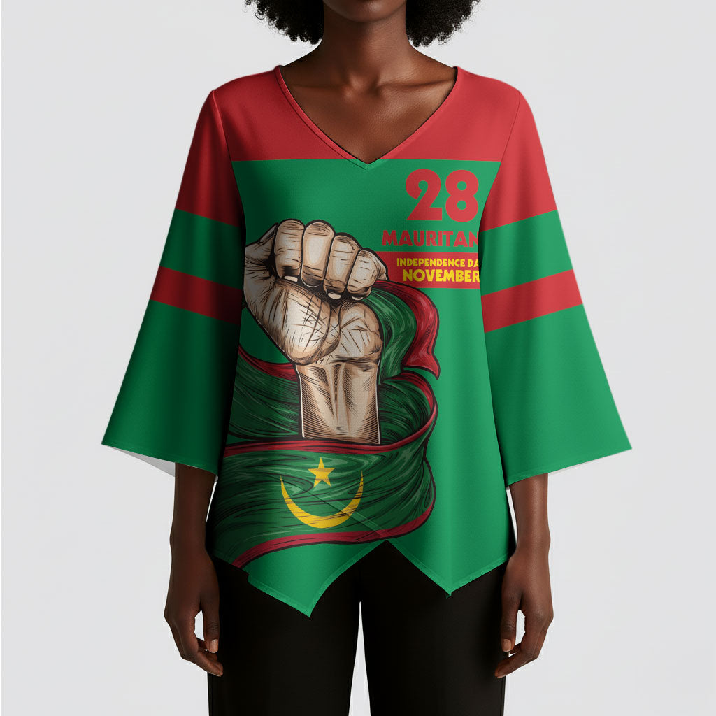 Mauritania Independence Day 1960 Kimono Sleeve Blouse