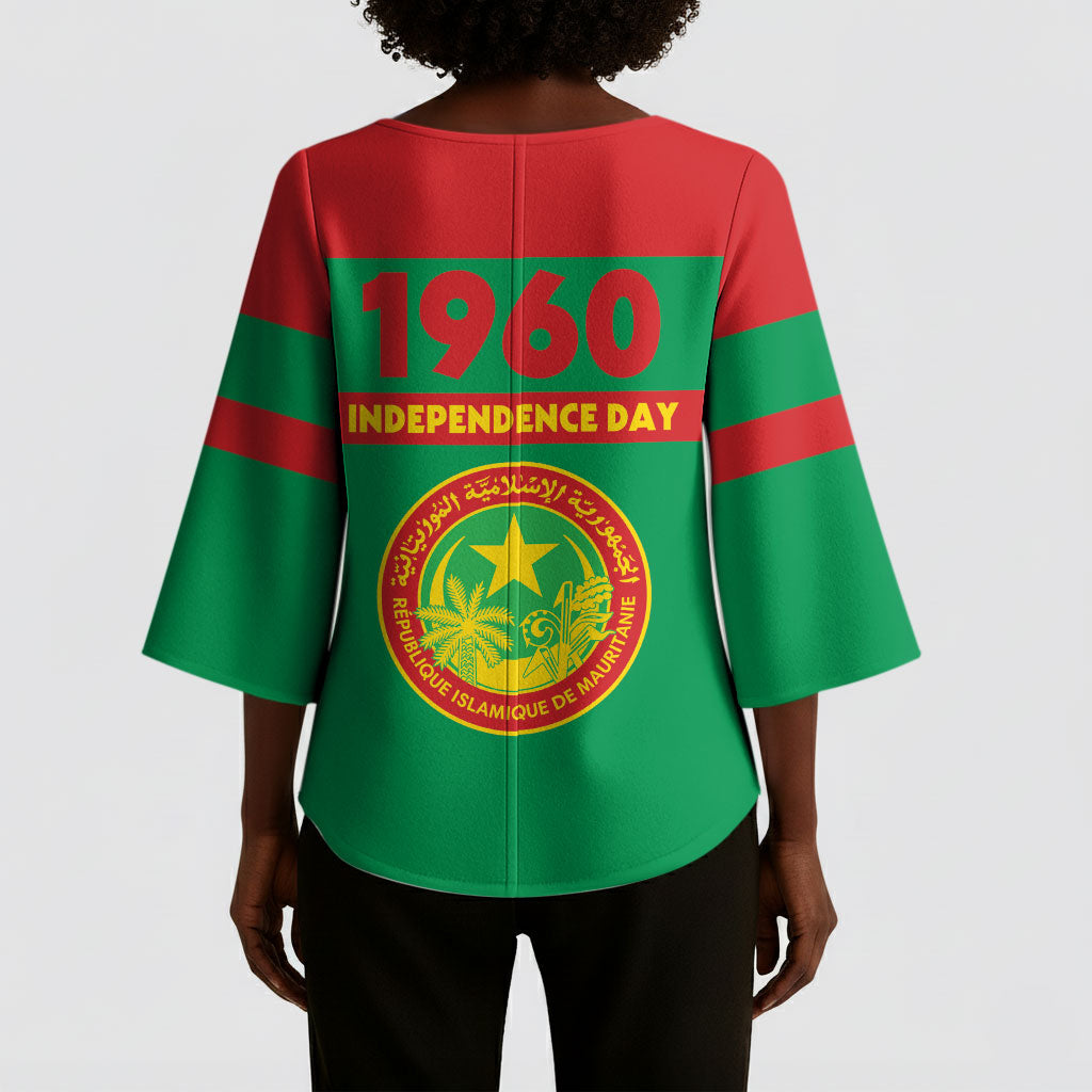Mauritania Independence Day 1960 Kimono Sleeve Blouse