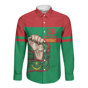 Mauritania Independence Day 1960 Long Sleeve Button Shirt