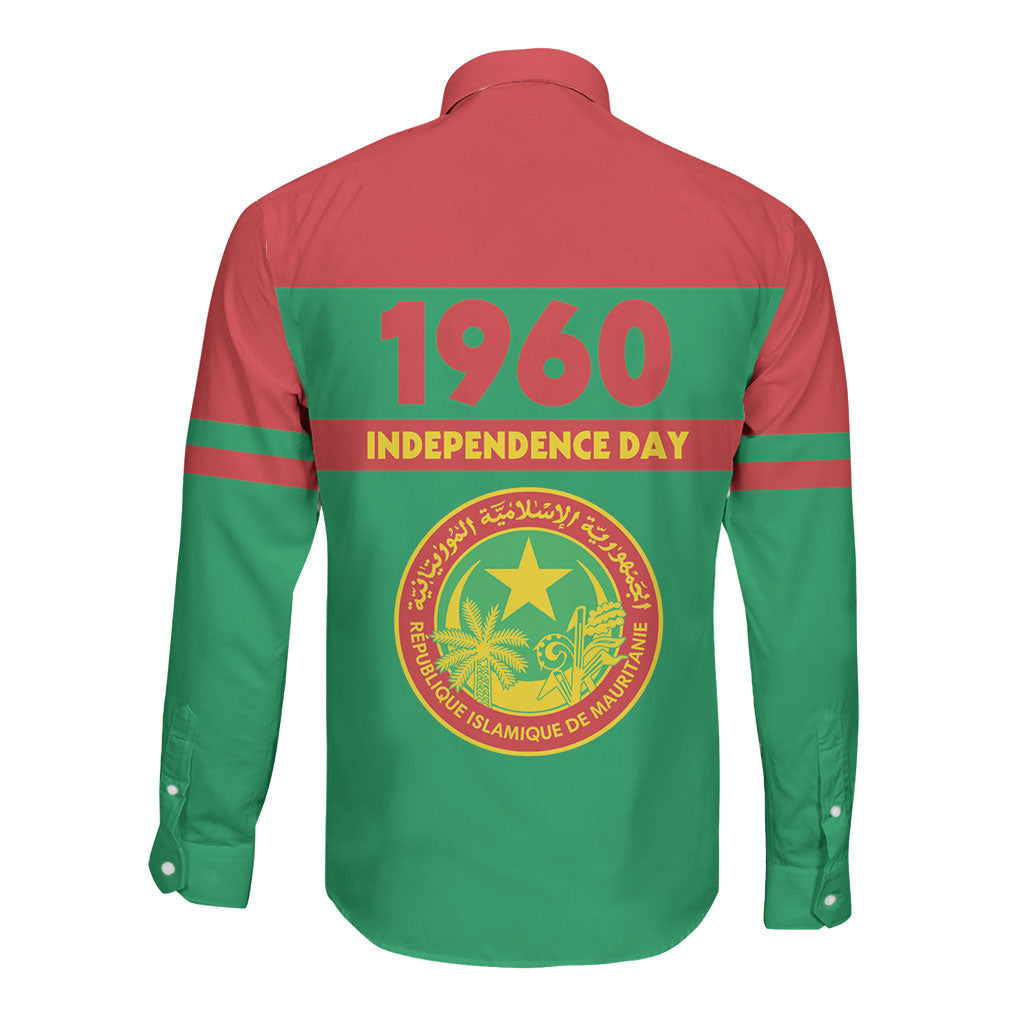 Mauritania Independence Day 1960 Long Sleeve Button Shirt