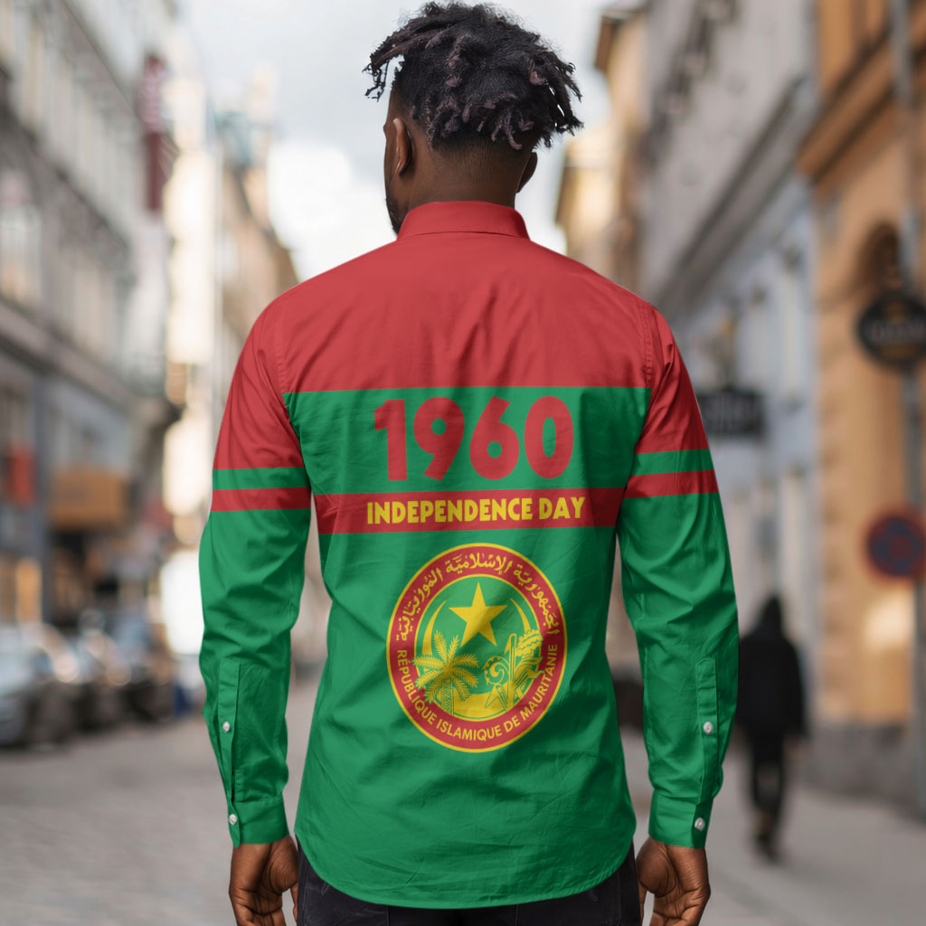 Mauritania Independence Day 1960 Long Sleeve Button Shirt