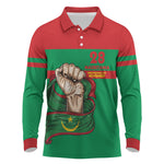 Mauritania Independence Day 1960 Long Sleeve Polo Shirt