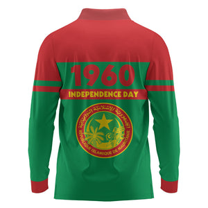 Mauritania Independence Day 1960 Long Sleeve Polo Shirt