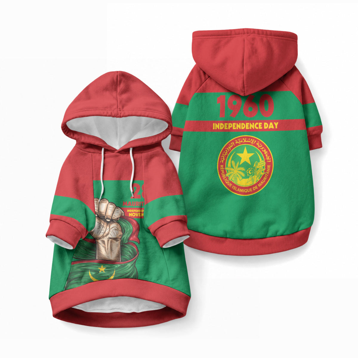 Mauritania Independence Day 1960 Pet Hoodie