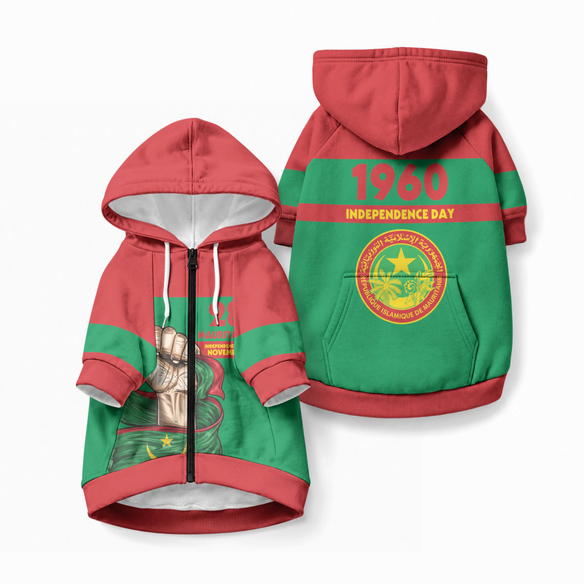 Mauritania Independence Day 1960 Pet Hoodie