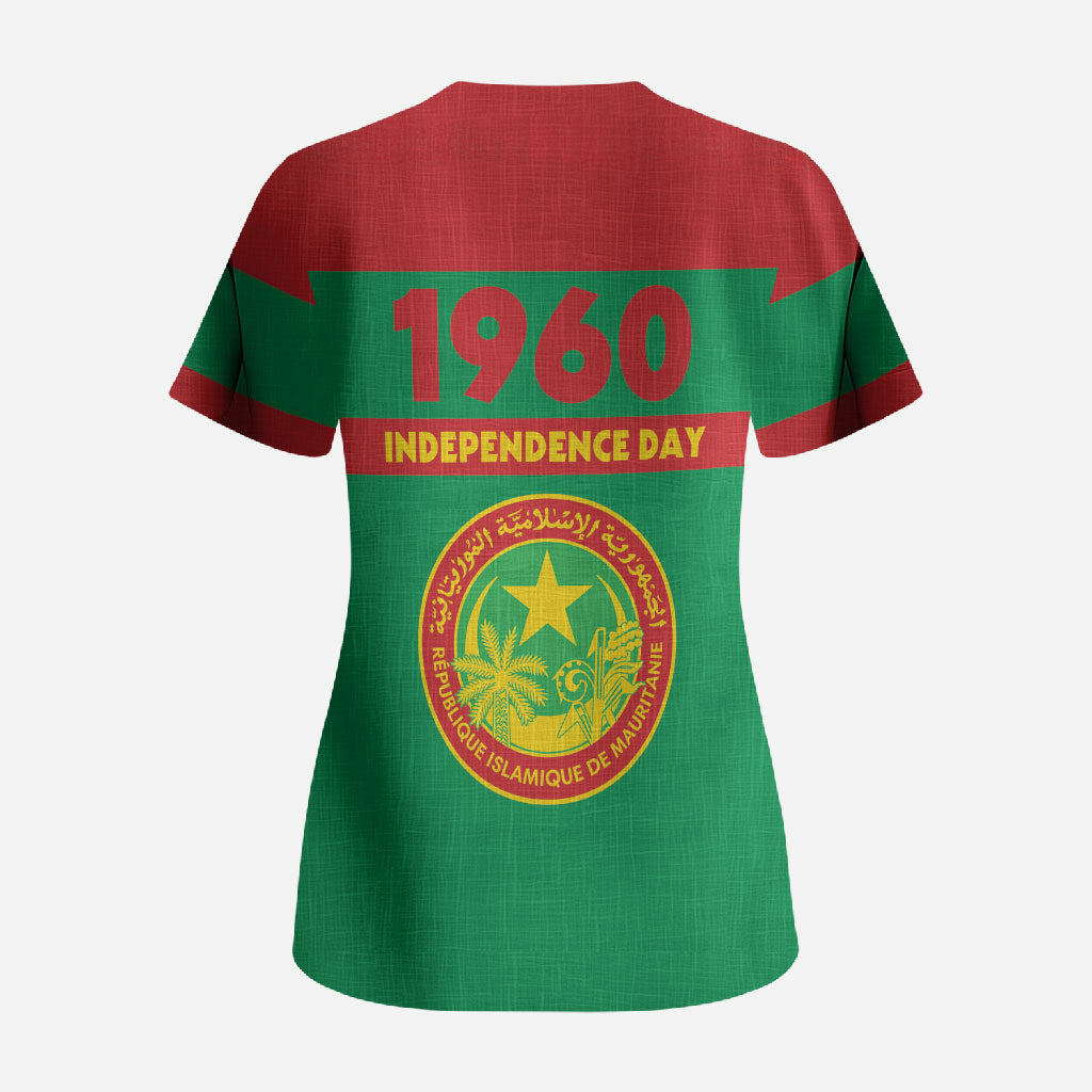 Mauritania Independence Day 1960 Scrub Top