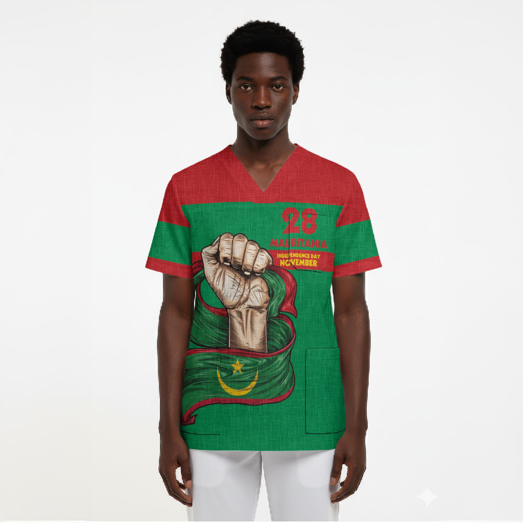 Mauritania Independence Day 1960 Scrub Top
